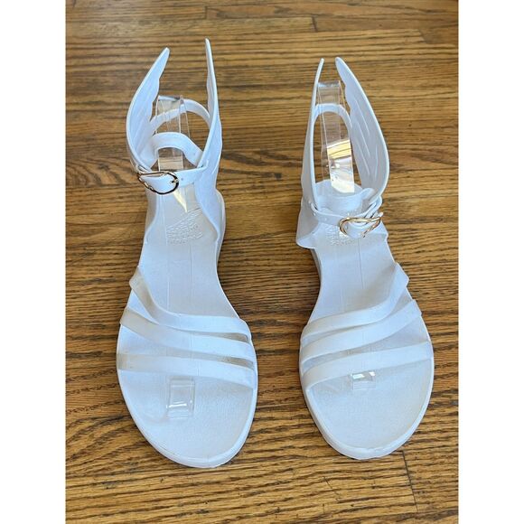 Ancient Greek Sandals White Wing Hermes Sandals Shoes   Women's Size EU 37 US 6 - Picture 8 of 9